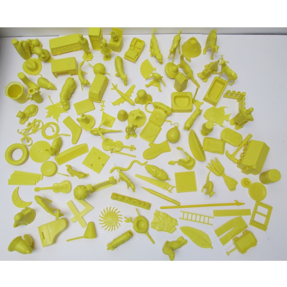 105 pcs Vintage Houghton Mifflin Getting Ready to Read Yellow Toys